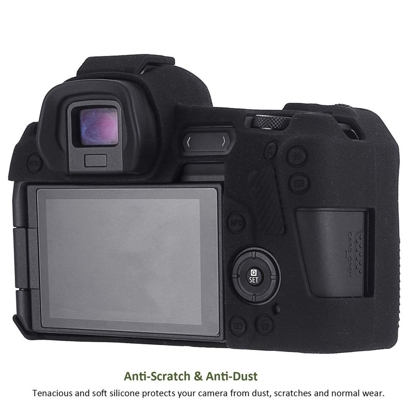 Easy Hood Case Compatible with Canon EOS R Digital Camera, Anti-Scratch Soft Silicone Rubber Housing Case Shell Protective Cover Skin Protector Guard Shield (Black) - Image 2